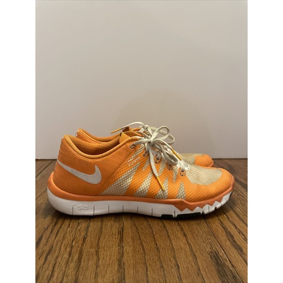 Nike Mens 7.5 Free Trainer 5.0 V6 Amp Tennessee Shoes Orange 723939-810 - Picture 1 of 16